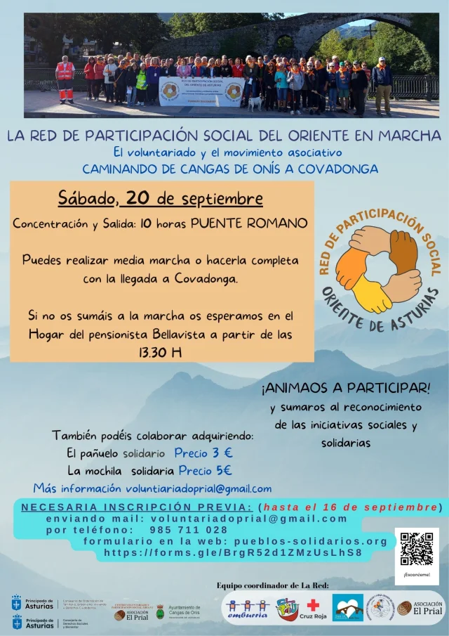 V Marcha solidaria de La Red de participación social del oriente de Asturias